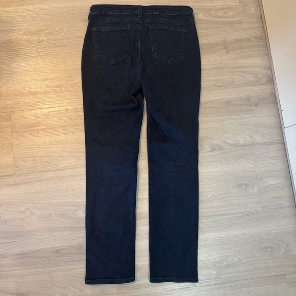 NYDJ Sheri Slim straight leg jeans dark wash NWOT size 10 - Picture 6 of 14